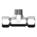 World Wide Fittings Flareless Compression to Flareless Compression to Male Pipe Tee 7605X12X12X12